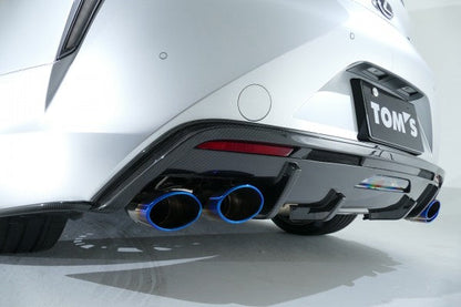 TOM'S Racing Stainless Steel Muffler (Titanium Tips) - 2018+ Lexus LC500, LC500h / LC Convertible ** IN STOCK **
