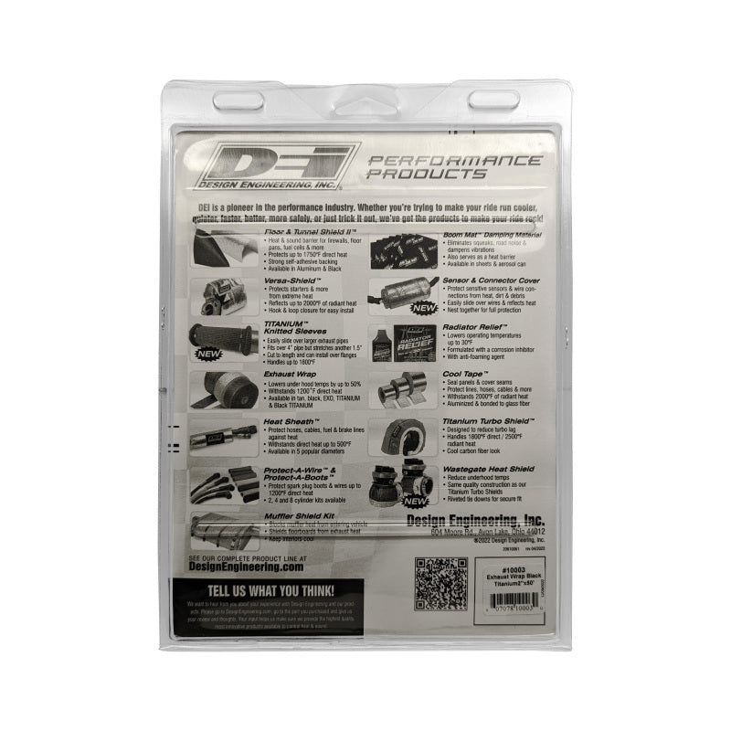 DEI Exhaust Wrap 2in x 50ft - Titanium - Black 10003 10003 Photo - Unmounted