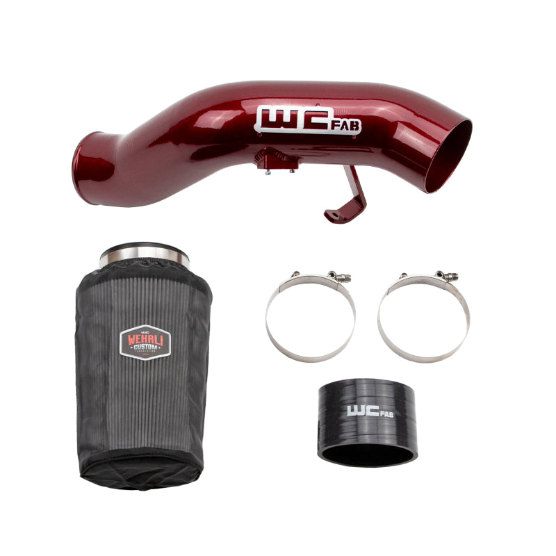 Wehrli 03-07 Ford 6.0L Powerstroke 4in Intake Kit - Bengal Red WCF100333-BR