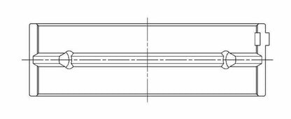 ACL BMW M20/M50/M52/M54 - 1919CC 80.0mm Bore 66.0mm Stroke .001in Clearance on STD Main Bearing Set 7M1532HX-STD 7M1532HX-STD Technical Drawing