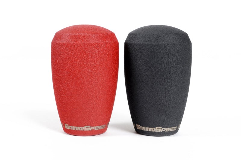 GrimmSpeed Shift Knob Stainless Steel - Subaru 5 Speed and 6 Speed Manual Transmission - Red 380000