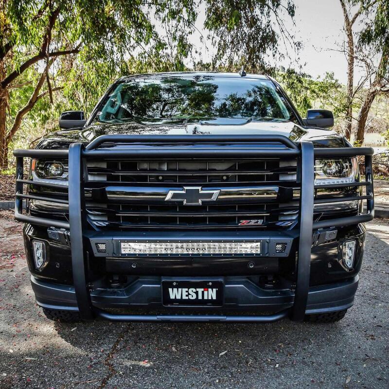 Westin 16-18 Chevy Silverado 1500 Sportsman X Grille Guard - Textured Black 40-33875 40-33875 Photo - Mounted