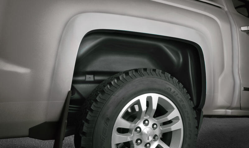 Husky Liners 07-13 Chevy/GMC Silverado/Sierra Black Rear Wheel Well Guards (2pc) 79001 Photo - out of package