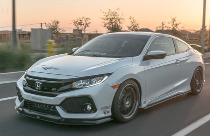 GReddy FRONT LIP SPOILER CIVIC SI COUPE/ SEDAN (FC) 17-19 CARBON - () 17550101