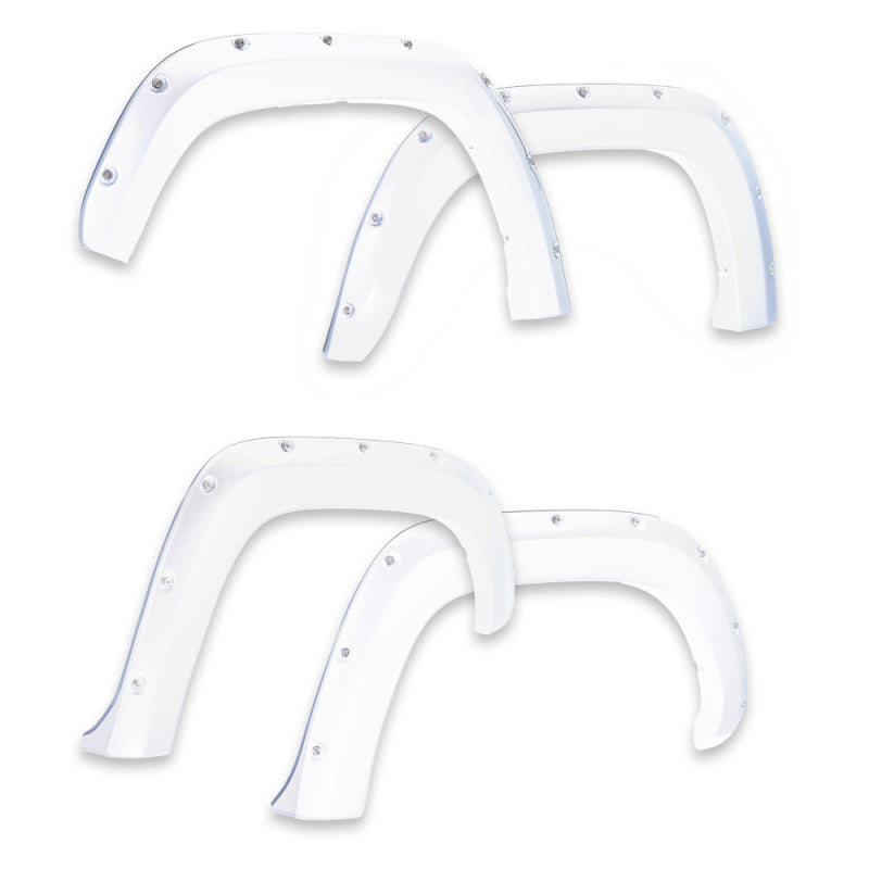 EGR 14+ Chev Silverado 5ft Bed Bolt-On Look Color Match Fender Flares - Set - Summit White 791674-GAZ 791674-GAZ Photo - Primary
