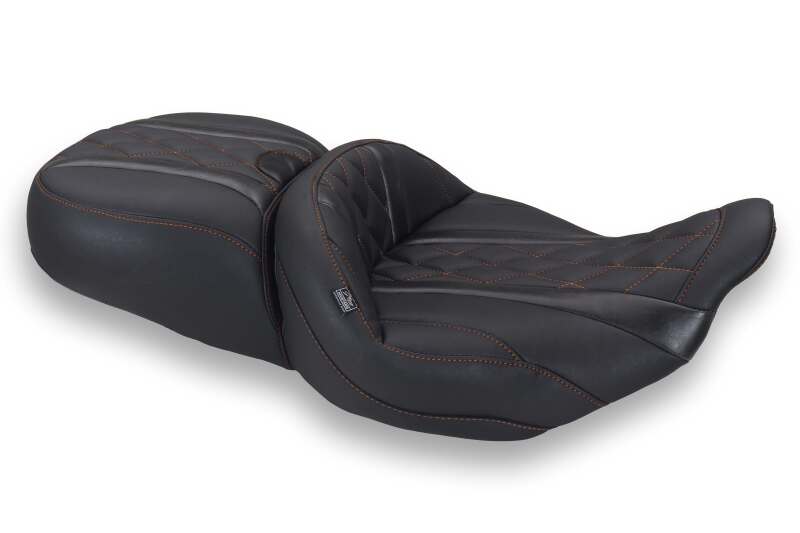 Mustang Motorcycle MMP One-Piece 2 Up Seat Seats Solo Motorcycle Seats main image