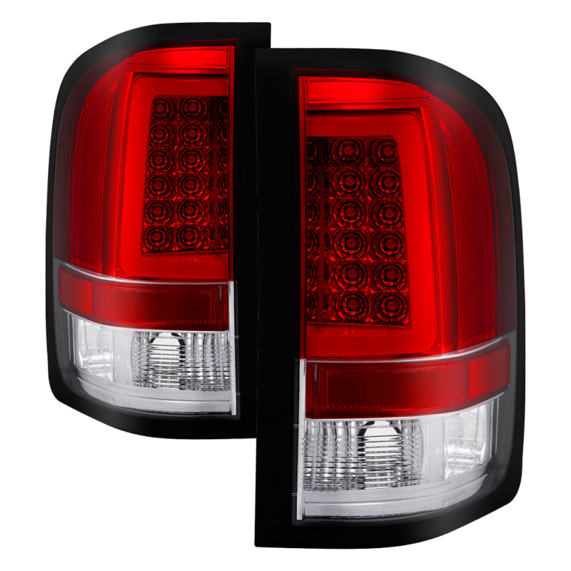 Spyder 07-13 Silverado (Will Not Work w/2010 921 Bulb) V3 Tail Lights Rd/Clr ALT-YD-CS07V3-LBLED-RC 5084101 5084101 Photo - Primary