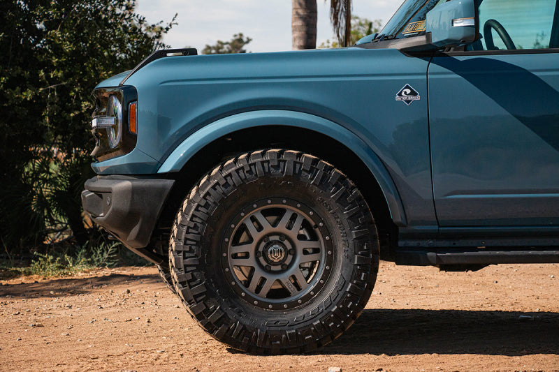 ICON Six Speed 17x8.5 6x5.5 25mm Offset 5.75in BS 108.1mm Bore Titanium Wheel 1417858357TT 1417858357TT Photo - Mounted