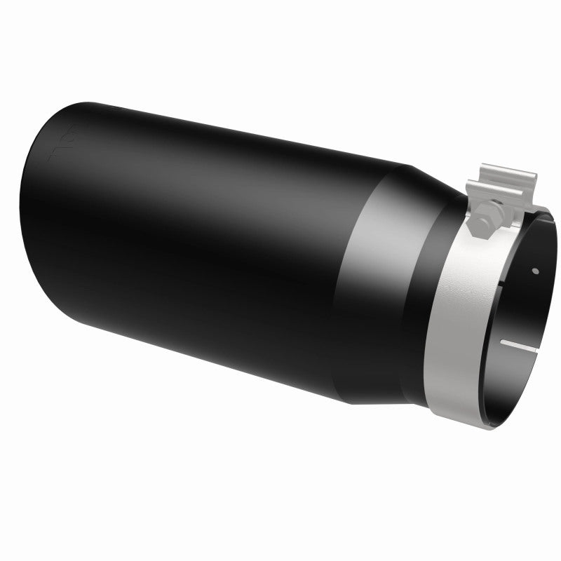 Magnaflow Tip Stainless Black Coated Single Wall Round Single Outlet 6in Dia 5in Inlet 13in L 35239 35239 360 Degree Image Set
