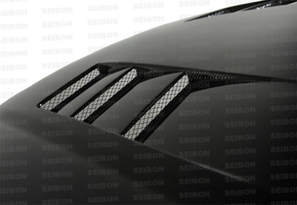 Seibon 99-00 Honda Civic (EM1/EJ6/7/8/EK9) TS-Style Carbon Fiber Hood HD9900HDCV-TS HD9900HDCV-TS Photo - Primary