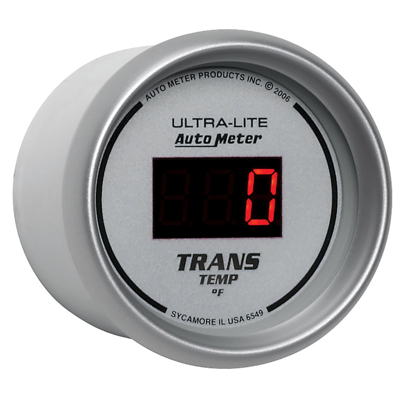 Autometer Gauge, Trans Temp, 2 1/16", 340 Deg. F, Digital, Silver Dial w/Red Led 6549 User 3