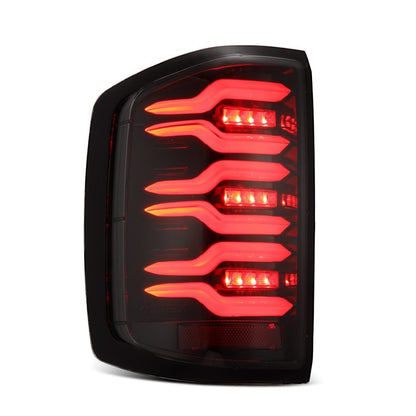 AlphaRex 14-18 Chevy Silverado 1500 Luxx-Series LED Tail Lights Alpha-Black w/Activ Light/Seq Signal 620040 620040 User 2