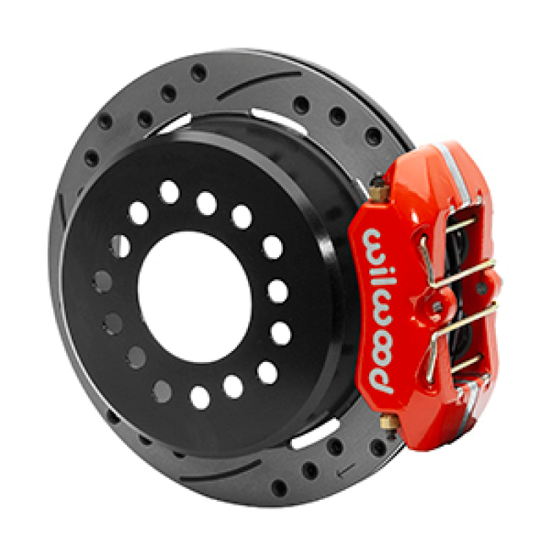 Wilwood Dynapro Low-Profile 11.00in P-Brake Kit Dust Seal 2.36in Offset - Drilled Red 140-15604-DR