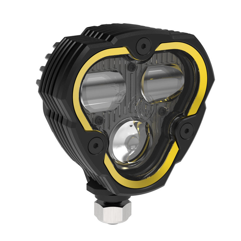 KC HiLiTES FLEX ERA 3 Dual Mode SAE Fog Light - Single Light Master Kit (w/Clear + Yellow Lens) 1284 1284 User 4