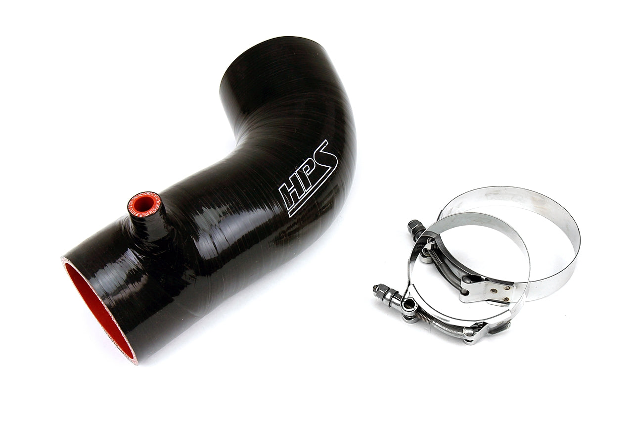 HPS Performance HPS Black Reinforced Silicone Post MAF Air Intake Hose Kit Honda 12-15 Civic Si
