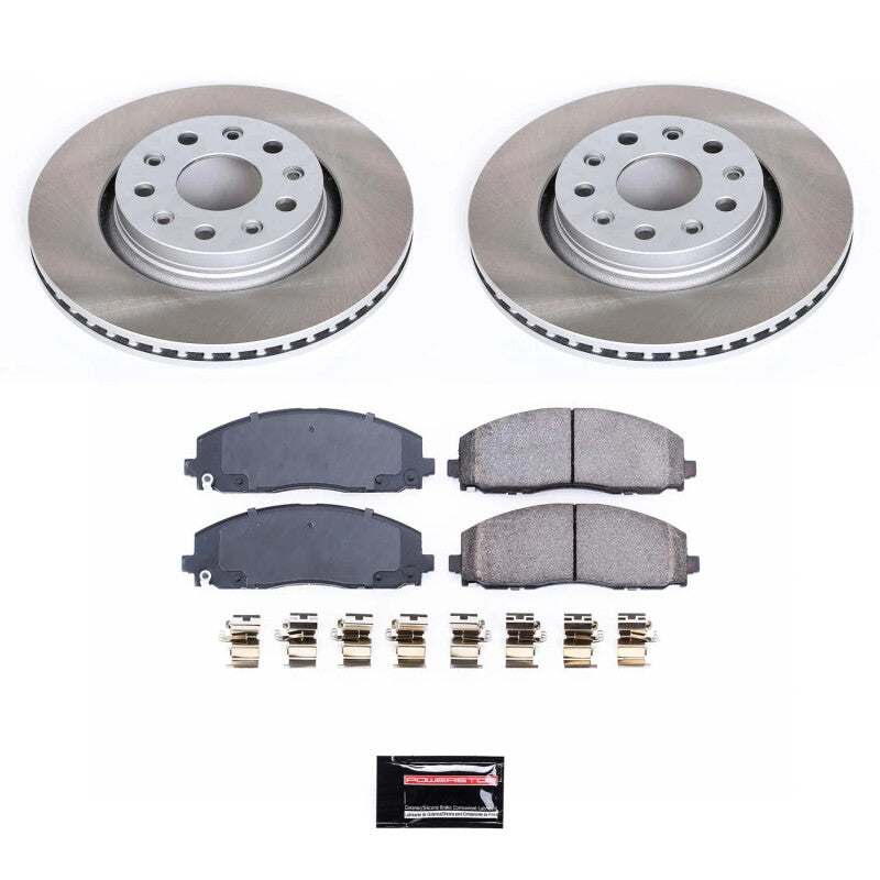 PowerStop Power Stop 18-22 Jeep Wrangler Front Semi-Coated Rotor Kit SC7940 SC7940 Photo - Primary
