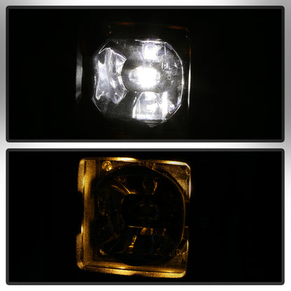 Spyder Dodge Ram 2013-2018 1500 Only Full LED Fog Lights W/Bracket and Universial Switch- Clear 9045424 9045424 User 5