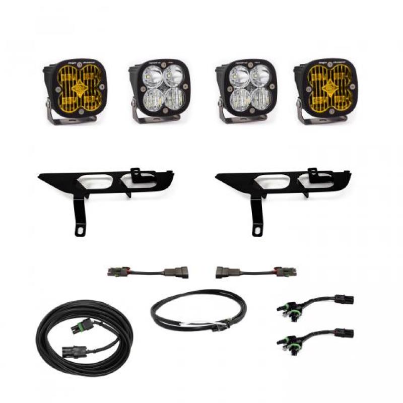 Baja Designs 2021+ Ford F150 Fog Pocket Kit SAE Amber Squadron Pro DC 447700UP 447700UP User 1