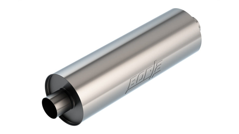 Borla Specialty Muffler 3in Center In/Out 7.75in Dia. 24in Body 29in OAL Touring Un-Notched 401663 401663 Photo - Primary