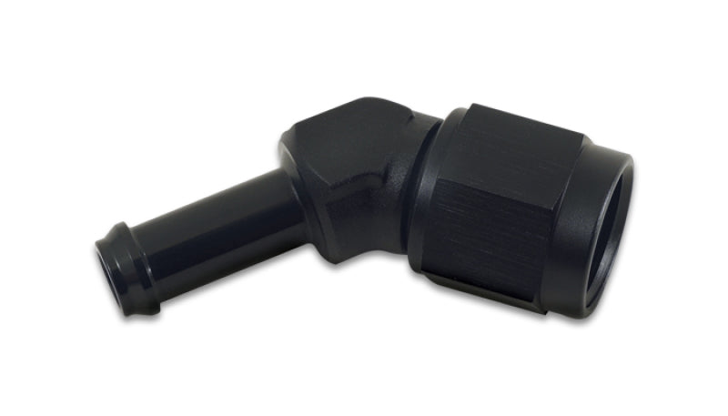 Vibrant -8AN to 1/2in Hose Barb 45 Degree Adapter - Anodized Black 12018 12018 Photo - Primary