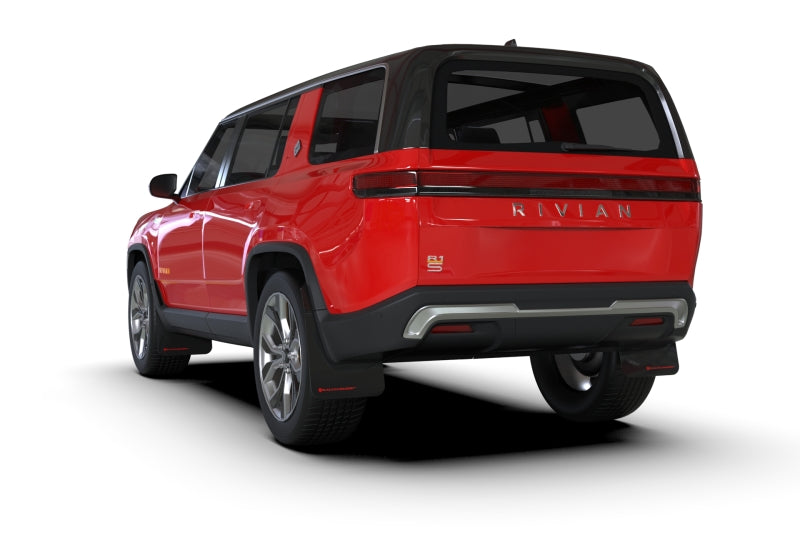 Rally Armor 2022+ Rivian R1S Black UR Mud Flap w/ Light Blue Logo MF108-UR-BLK-ABL MF108-UR-BLK-ABL User 2
