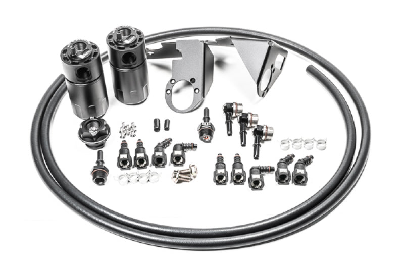 Radium Engineering 05-13 Chevrolet Corvette Fluid Lock Dual Catch Can Kit 20-0787-FL 20-0787-FL Photo - Primary