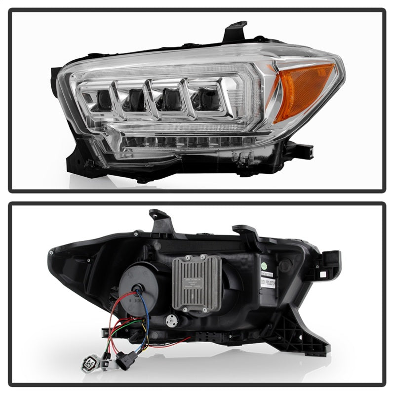 Spyder 16-20 Toyota Tacoma LED Model Only High-Power LED Headlights - Chrome PRO-YD-TT16LEDAP-C 5088383 5088383 Photo - Unmounted