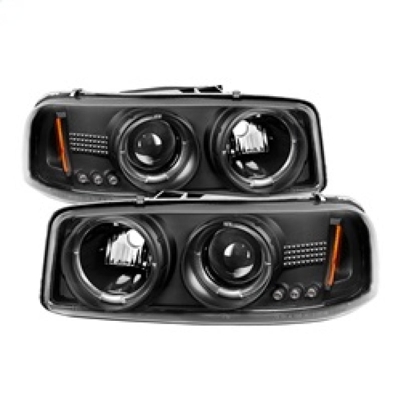 Spyder GMC Sierra 1500/2500/3500 99-06 Projector Headlights LED Halo LED Black PRO-YD-CDE00-HL-BK 5009357 5009357 Photo - Primary