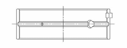 ACL Nissan SR20DE/DET (2.0L) Standard Size High Performance Main Bearing Set - CT-1 Coated 5M2964HC-STD 5M2964HC-STD Technical Drawing