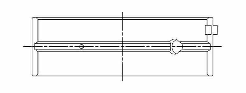 ACL Race Series Main Bearings Nissan SR20DE/DET Size: .025 5M2964H-.025 Technical Drawing