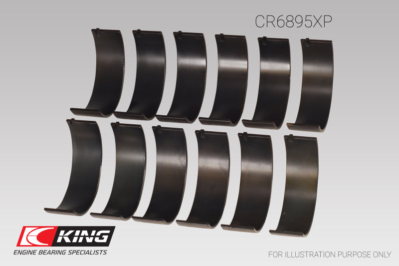 King Engine Bearings King Ford Ecoboost 3.5L V6 (Size 0.25) pMaxBlack Coated Connecting Rod Bearing Set CR6895XP0.25 CR6895XP0.25 User 1