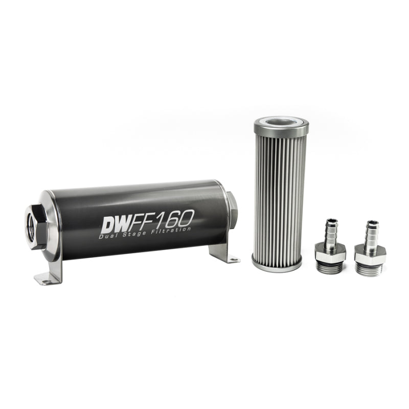 DeatschWerks 3/8 in, 10 micron, 160mm In-line fuel filter kit 8-03-160-010K-38 Photo - Primary