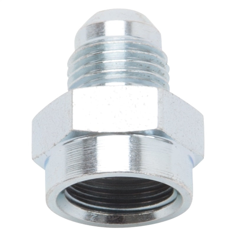 Russell -6 AN To 5/8" -18 Inverted Flare Adapter Female Fittings (Zinc Plated) 640610 Photo - Primary