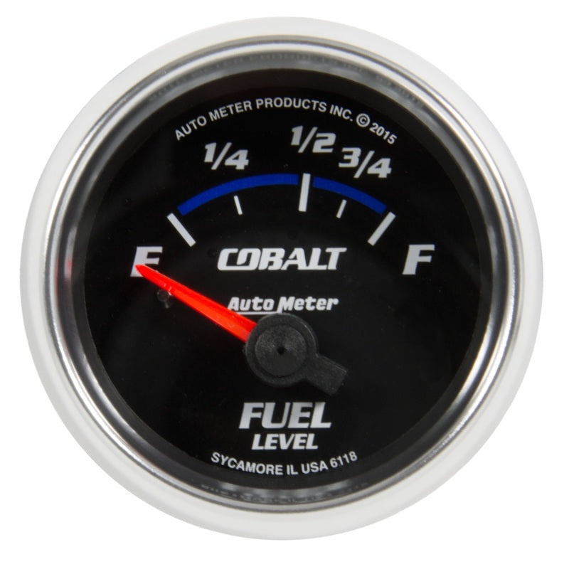 Autometer Gauge, Fuel Level, 2 1/16", 16?E To 158?F, Elec, Cobalt 6118 Photo - Primary