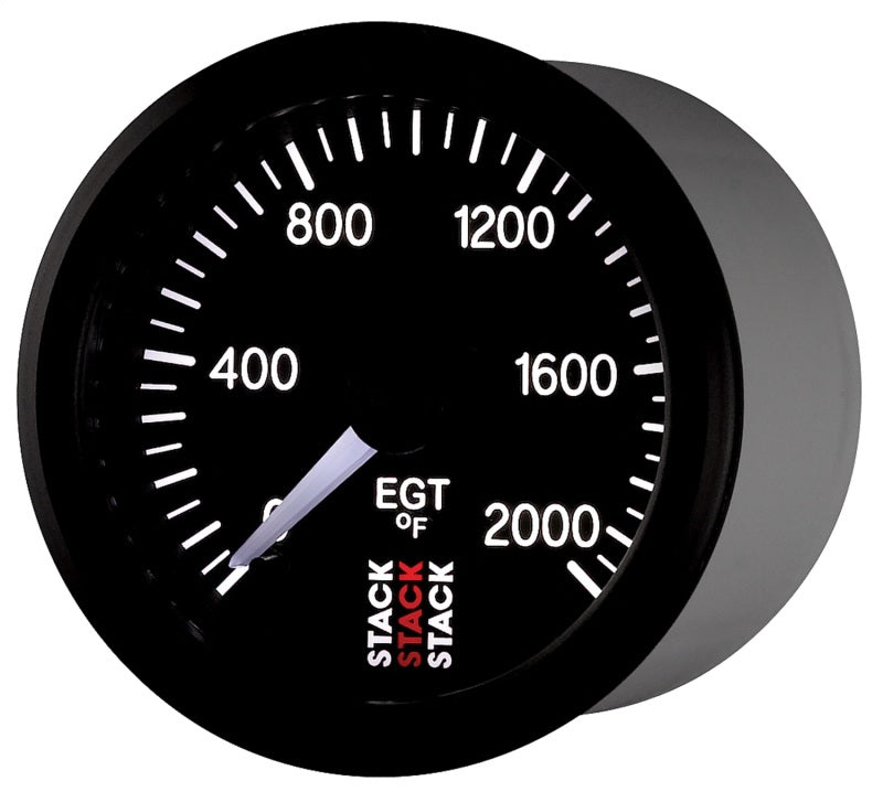 Autometer Stack 52mm 0-2000 Deg F Pro Stepper Motor Exhaust Gas Temp Gauge - Black ST3314 ST3314 User 3