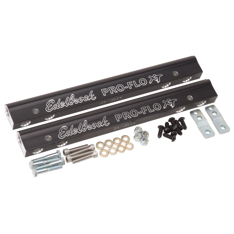 Edelbrock EFI Fuel Rail Kit SBC Pro-Flo XT for use on 7137 Intake 3627 Photo - Primary