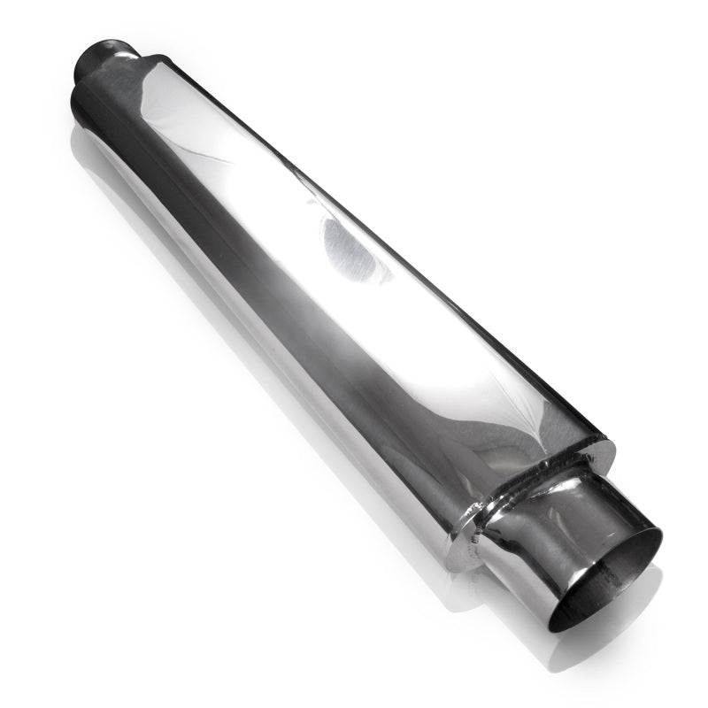 Stainless Works Smooth Oval Muffler - 24in Long 2in ID Inlets Both Ends SO2242 SO2242 Photo - Primary