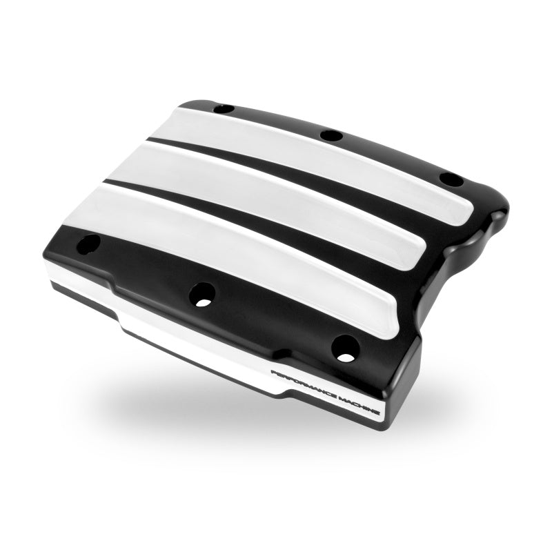Performance Machine Twin Cam Scallop Rocker Cover - Contrast Cut Platinum 0177-2021-BMP 0177-2021-BMP Photo - Primary