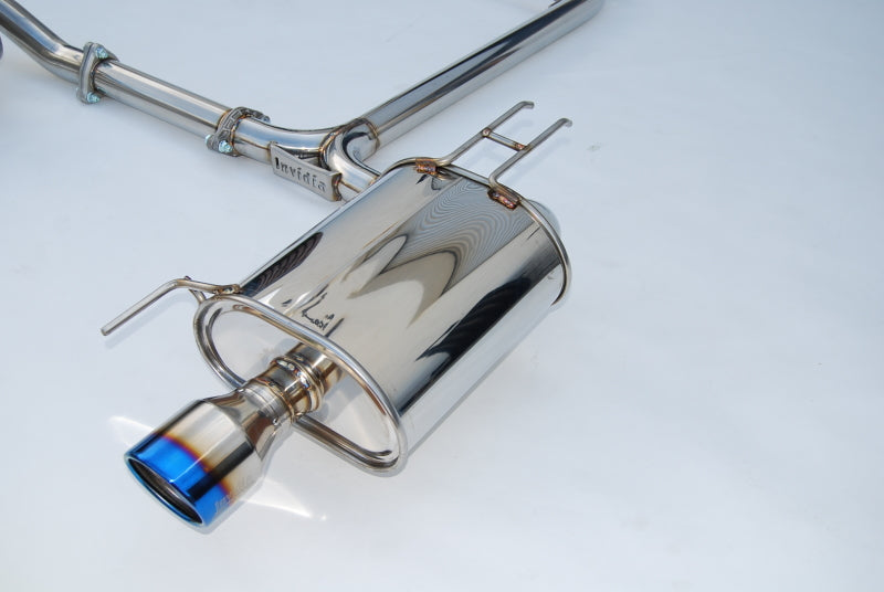 Invidia (04-08) Acura TSX Q300 Twin Out-Let Rolled Titanium Tip Cat-Back, 60mm HS06TSXG3T User 1