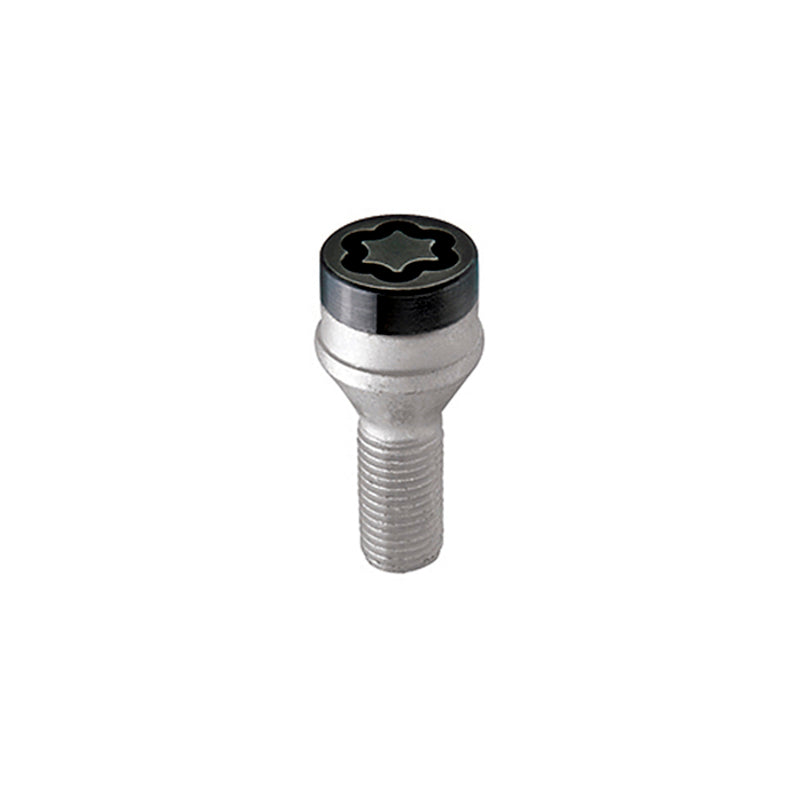 McGard Wheel Lock Bolt Set - 4pk. (Cone Seat) M14X1.25 / 17mm Hex / 27.3mm Shank Length - Black 27326 27326 Photo - Primary