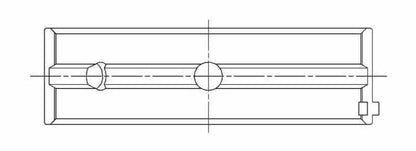 ACL Chevy V8 4.8/5.3/5.7/6.0L Race Series Standard Size Main Bearing Set 5M7298H-STD 5M7298H-STD Technical Drawing