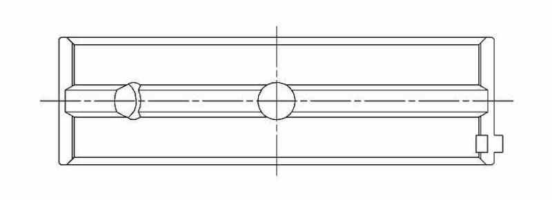 ACL Chevy V8 4.8/5.3/5.7/6.0L Race Series .010 Oversized Main Bearing Set - CT-1 Coated 5M7298HC-01 5M7298HC-01 Technical Drawing