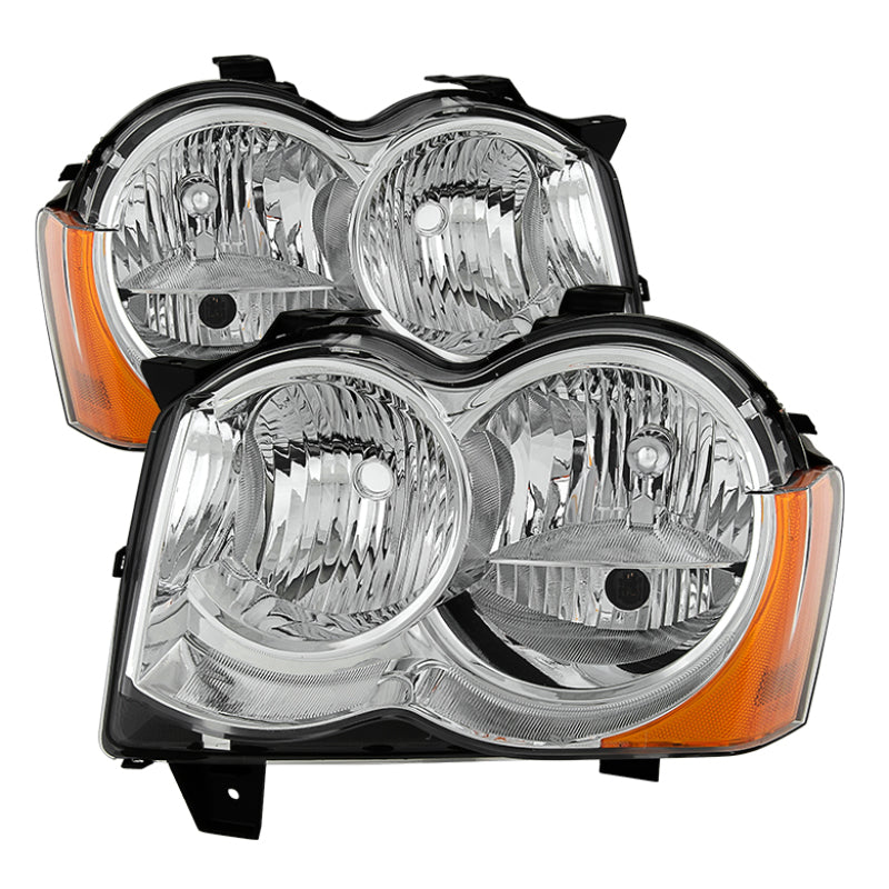 SPYDER Xtune Jeep Grand Cherokee 08-10 Halogen Model OnlyOEM Style Headlights Chrome HD-JH-JGC08-AM-C 9034527 9034527 Photo - Primary