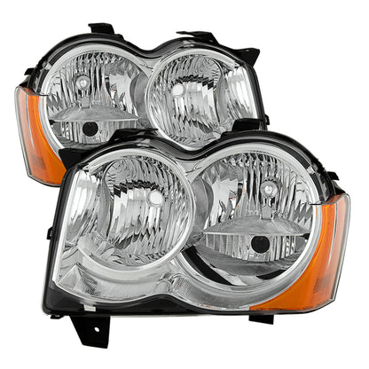 SPYDER Xtune Jeep Grand Cherokee 08-10 Halogen Model OnlyOEM Style Headlights Chrome HD-JH-JGC08-AM-C 9034527 9034527 Photo - Primary