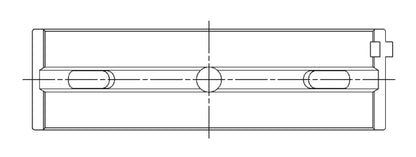 ACL GTR Standard Sized High Performance Main Bearing Set (Version 3 Block) 1M2505H-STD-3 1M2505H-STD-3 Technical Drawing
