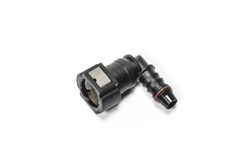 Radium Engineering 3/8in SAE Female to 90 degree 3/8in Barb Fitting 14-0847 14-0847 Photo - Primary