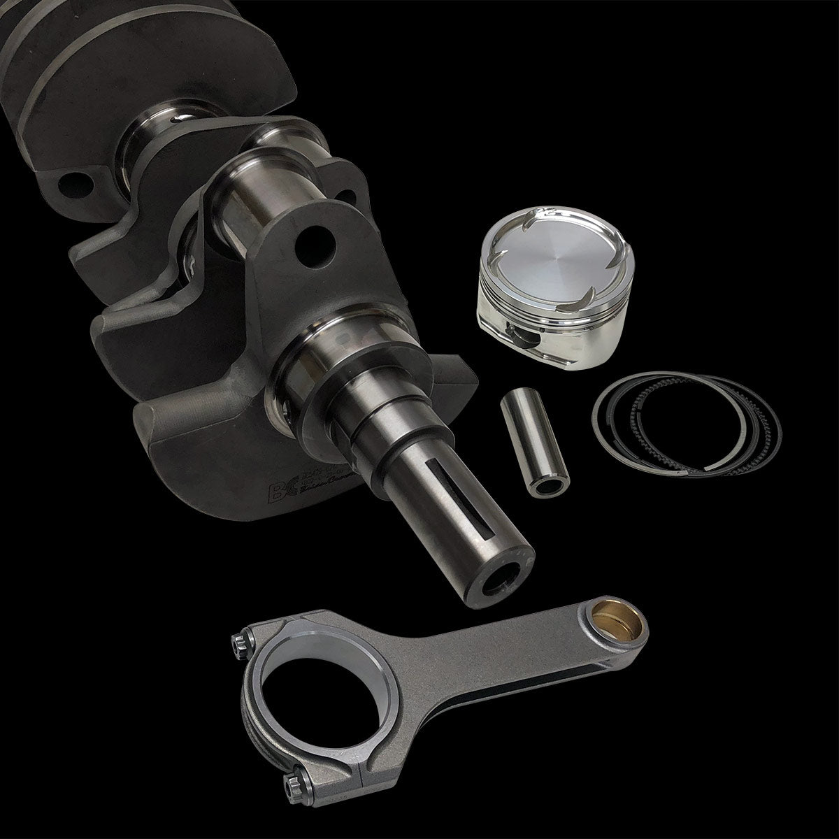 Brian Crower Ford Coyote Stroker Kit - 3.875" Stroke Crank w/1.888" Pin/ProHD Rods (5.825" H Beam with 7/16 fasteners) BC0427