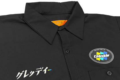 GReddy NEW! GReddy Mechanic's Button-up Work Shirt(s) V3 - Black