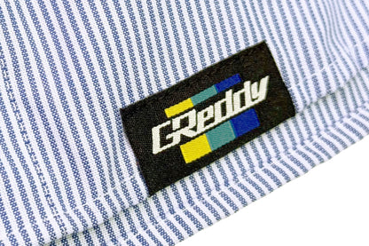 GReddy Mechanic's Button-up Work Shirt(s) V3 - Blue/White Stripe