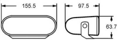 Hella Driving Lamp 008284011 Technical Drawing